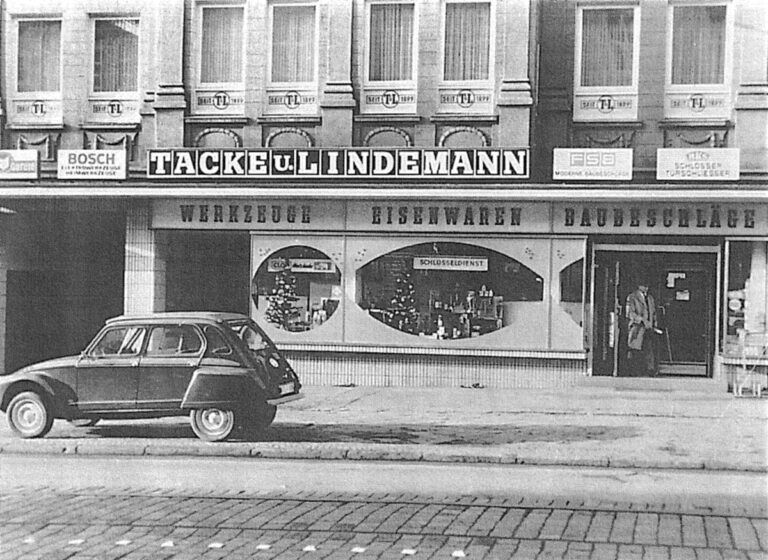 Winkel in de Lindemannstrasse in het jaar 1965